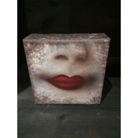 Petit cadre peint sur toile...