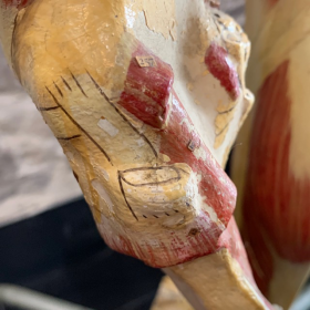 Anatomical wax of human skull