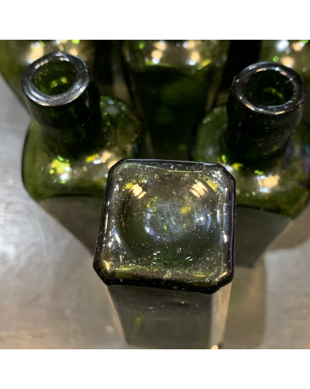 Green glass vial - Old pharmacy bottle