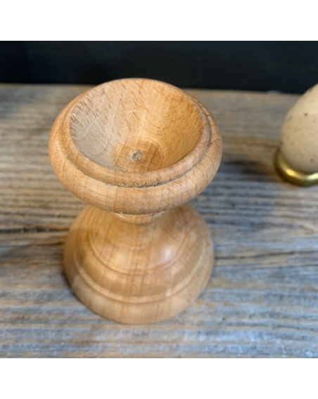 Waxed wooden egg base / ball - Perfect for emu eggs
