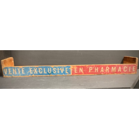 Antique wooden pharmacy display