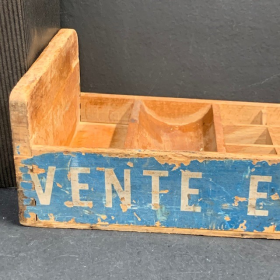 Antique wooden pharmacy display