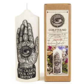 Coreterno pillar candle - Palmistry