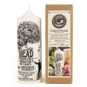 Coreterno pillar candle - Phrénological Head