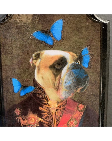 Médaillon anthropomorphique par John Byron - Spring Bulldog