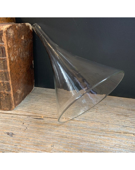 Antique glass laboratory funnel - Size L