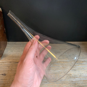 Antique glass laboratory funnel - Size L