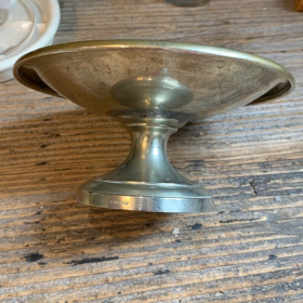 Coupe à sucre pour absinthe - Objet de bistrot en métal argenté - Porte-sucre