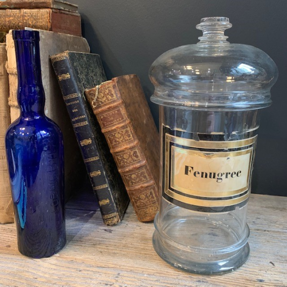 19th century Herbalist's or Pharmacist's candy jar - Fenugrec