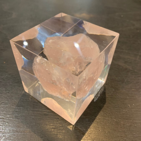 Inclusion minérale - Quartz rose