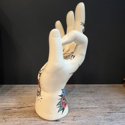 Tatooed phrenology Head - vase