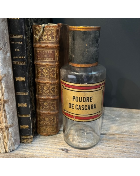 Poudre de cascara - Flacon de pharmacie - XIXème siècle