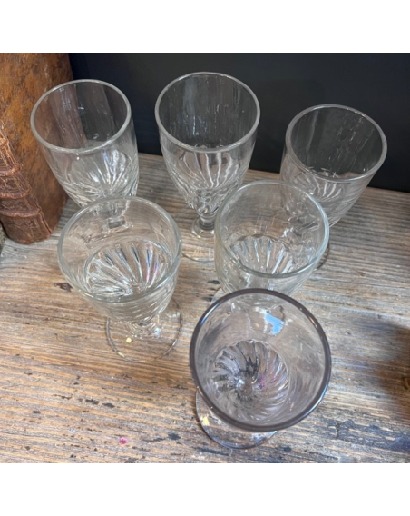 Antique twisted absinthe glass - XIXth century