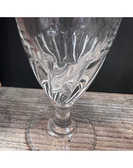 Antique twisted absinthe glass - XIXth century