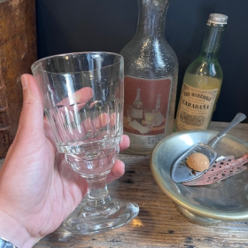 Antique Absinthe glass - Pontharlier model - Blown glass