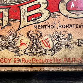 Boîte de pastilles à la cocaïne - MBC- Menthol Borate Cocaïne