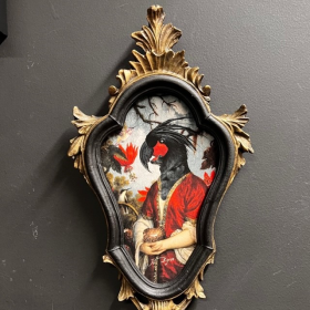 Baroque frame by John Byron - Black Palm Cockatoo