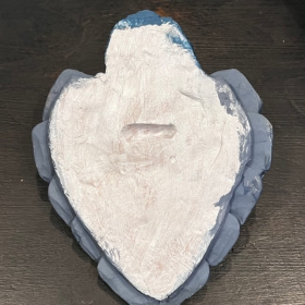 Ex-Voto heart in clay by Cuore di Argilla - votive offering - Small model