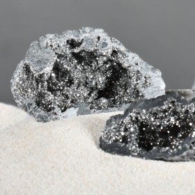 Géode de quartz argent - Grand modèle