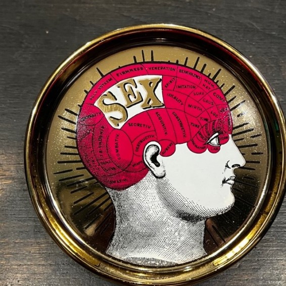 Phrenology Round Dish