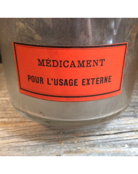 Old pharmacy jar of "Denatured alcohol"