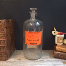 Old pharmacy jar of "Denatured alcohol"
