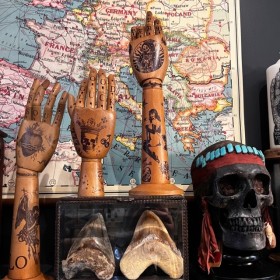 Articulated wooden tattoo arm - Suikoden - Japanese colour tattoo