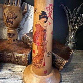 Articulated wooden tattoo arm - Suikoden - Japanese colour tattoo