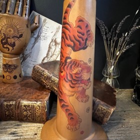 Articulated wooden tattoo arm - Suikoden - Japanese colour tattoo