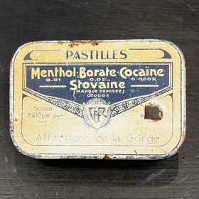 Metal box of breath mints...