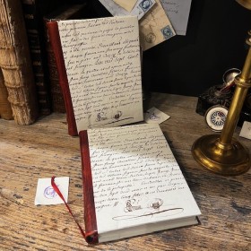 Handwritten notebook from Maison Merci Louis