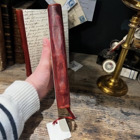 Handwritten notebook from Maison Merci Louis
