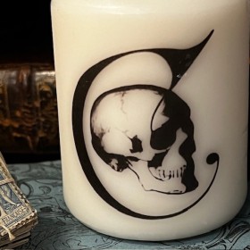 Pillar Candle by Cabinet de Cire for Curiositas - Curiositas logo