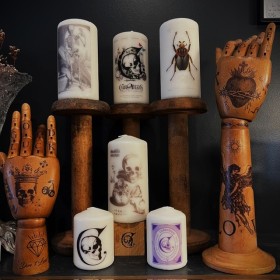 Pillar Candle by Cabinet de Cire for Curiositas - Curiositas logo