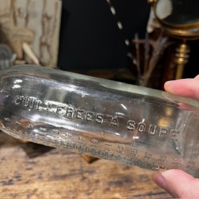 Grammes / Cuillères à soupe - Flacon ancien de pharmacie