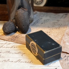 Boule de Nancy in it's pharmacy box - Vulnerary Ball - Steel Ball