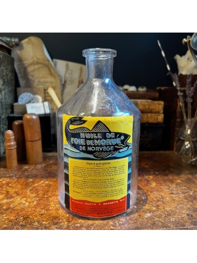 Antique bottle of cod liver...