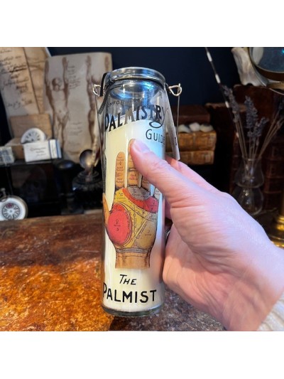 Scented glass candle - Palmistry - Black Oud and Cedarwood