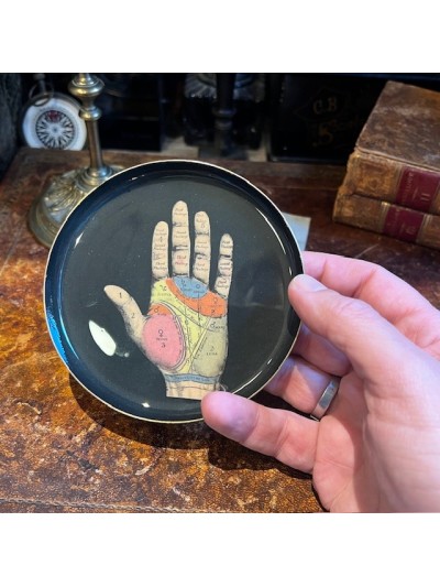 Vide-poche Chiromancie en métal - Dessous de verre