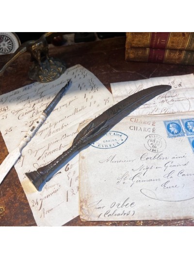 Antique bronze letter...