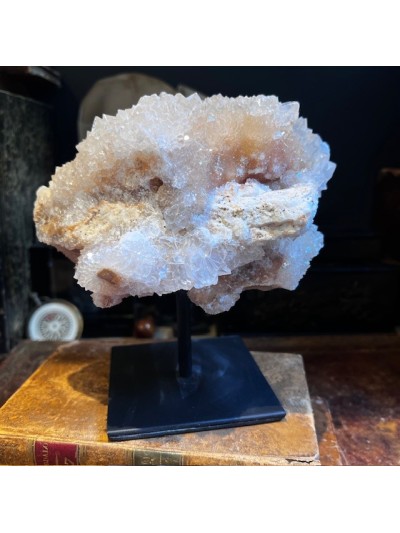 Block of rock crystals on...
