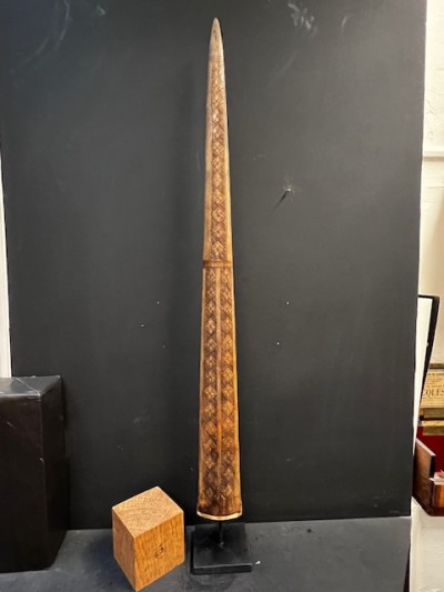 Engraved swordfish rostrum...