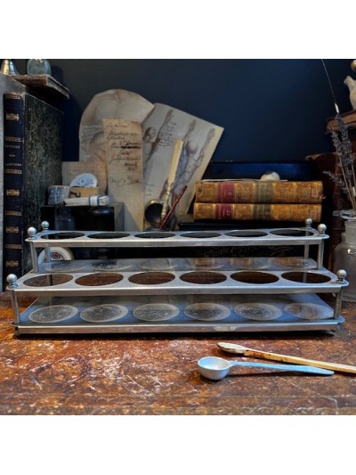 Antique metal pharmacy...