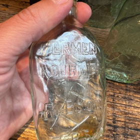 Antique pharmacy bottle - BIOLACTYL Ferment Fournier - Early 1900
