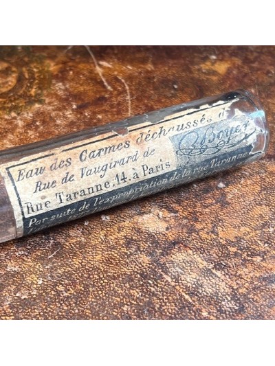 Eau des Carmes Déchaussées Boyer - Antique pharmacy bottle -Apothecary