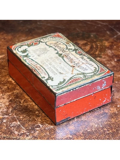 Boîte de pastilles à la Cocaïne - Menthol Borate et Cocaïne 1920