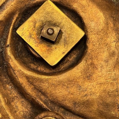 Chauve-souris - Encrier double ancien en bronze du XIXème siècle