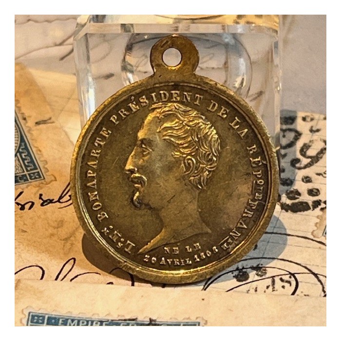 Médaille commémorative Napoléon III - Second Empire - Jeton Médaille commémorative Napoléon III - Second Empire - Jeton