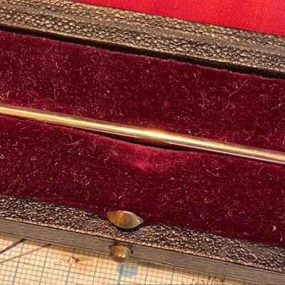 Needle - Dr. Léon Finelle's trocar in its case - Early 20th century