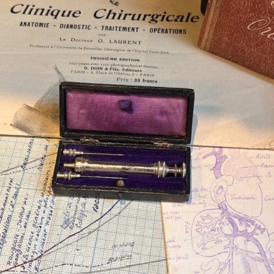 Antique hypodermic syringe of PRAVAZ - End of the 19th